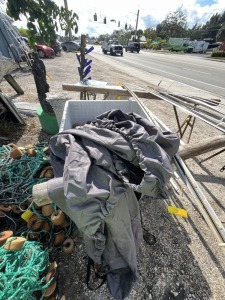BLACK BOAT COVER