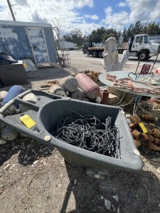 PLASTIC WHEEL BARROW WITH ROPE