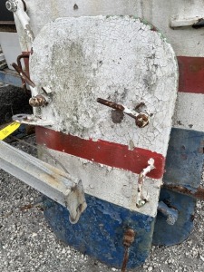 SMALLER IRON TUGBOAT DOOR - RED, WHITE & BLUE
