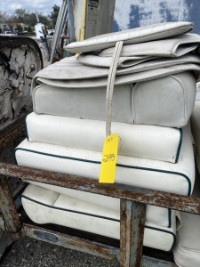 LOT ASSORTED BOAT CUSHIONS