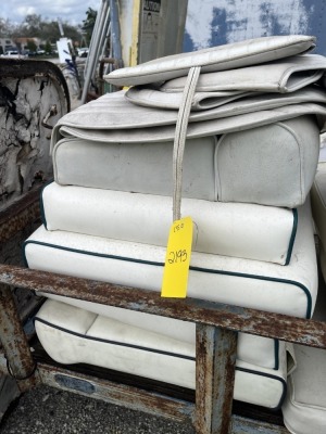 LOT ASSORTED BOAT CUSHIONS