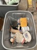 LOT ASSORTED PAINT ITEMS - ROLLERS, TRAYS, TROWELERS, PAINT, ETC - 4