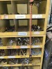 KAR PRODUCTS YELLOW 136-BIN BOLT BIN WITH CONTENTS - NUTS, BOLTS, WASHERS, ETC - 6