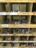 KAR PRODUCTS YELLOW 136-BIN BOLT BIN WITH CONTENTS - NUTS, BOLTS, WASHERS, ETC - 7