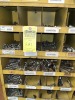 KAR PRODUCTS YELLOW 136-BIN BOLT BIN WITH CONTENTS - NUTS, BOLTS, WASHERS, ETC - 8
