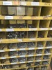 KAR PRODUCTS YELLOW 136-BIN BOLT BIN WITH CONTENTS - NUTS, BOLTS, WASHERS, ETC - 10