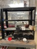 SMALL BLACK SHELVING UNITS WITH 4 SHELVES - 3