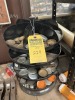 BLACK METAL SPINNING DISPLAY UNIT WITH COMPARTMENTS - 2