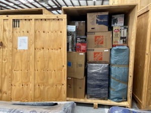 LOT CONTENTS OF STORAGE UNIT - ORIGINAL CONTENTS OF 14 VAULTS / 2 SOFAS / LADDER (CN) (LOCATED IN OGDEN, UT)