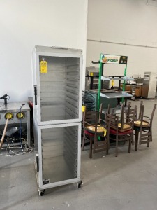 NU-VU HW-2G FOOD SERVICE BREAD COOLING RACK WITH GLASS DOOR