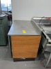 CABINET WITH STAINLESS STEEL TOP - 4'L x 29''D x 3'H - 2