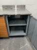 STORAGE CABINET WITH STAINLESS STEEL TOP & 2 DOORS - 4'W x 30''D x 3'H - 2