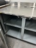STORAGE CABINET WITH STAINLESS STEEL TOP & 2 DOORS - 4'W x 30''D x 3'H - 4