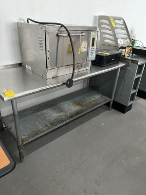 STAINLESS STEEL TABLE - 6'W x 30''D