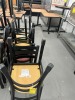 ASSORTED COLOR METAL CHAIRS