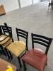 ASSORTED COLOR METAL CHAIRS - 2