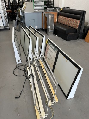 DOUBLE MENU SIGNBOARDS WITH 4 LIGHTS