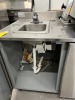 STAINLESS STEEL COUNTER WITH SMALL SINK & FAUCET - 48''W x 30''D x 36''H - 5