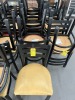 METAL CHAIRS WITH ASSORTED COLOR SEATS