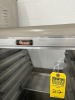 STAINLESS STEEL & GLASS BREAD CABINET ON WHEELS - 2