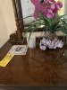 ASSORTED DECOR - CANDLE / ROOSTER TILE / SEASHELL FAUX ORCHID