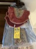 ASSORTED TABLE RUNNERS - 1- MAUVE / 1- BLUE
