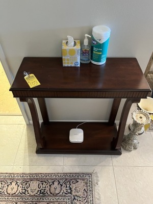 WOOD ENTRY TABLE