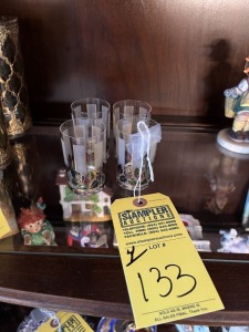 ROSE DECORATED SHOT GLASSES