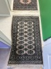 BLUE, BEIGE & BLACK ORIENTAL RUG - COUNTRY OF ORIGIN TURKEY - 51''x32''
