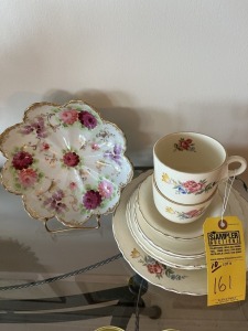 PIECES ASSORTED FINE CHINA - FLORAL PATTERNS