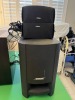 SPEAKERS - 1- BOSE SUBWOOFER / 2- BOSE SPEAKERS / 1- SAMSUNG SPEAKER WITH REMOTE - 3
