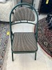 GREEN FOLDING CHAIRS WITH MULTI-COLOR PADDED FABRIC - 2