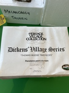 CHRISTMAS DECOR - DEPARTMENT 56 - HERITAGE VILLAGE COLLECTION - THOMAS MUDGE TIMEPIECES