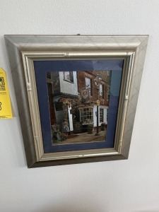FRAMED & MATTED PICTURE - CITY STREET