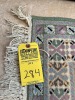 PINK & GREEN ORIENTAL RUG - 89''x5' - 2