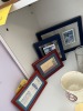 ASSORTED FRAMED TICKETS & BASEBALL CARDS