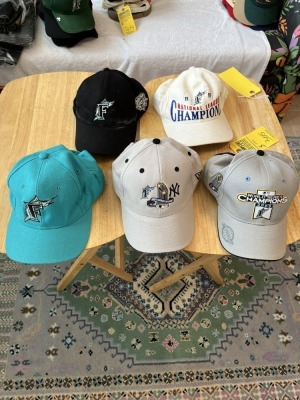 ASSORTED SPORTS HATS - MARLINS