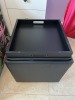 BLACK FOOT STOOL WITH STORAGE - 4