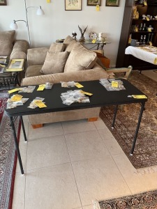 SMALL BLACK FOLDING TABLES