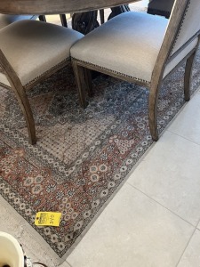 PEACH & TAN ORIENTAL RUG - 6'x9'