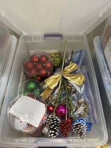 LOT ASSORTED CHRISTMAS BALLS & DECOR