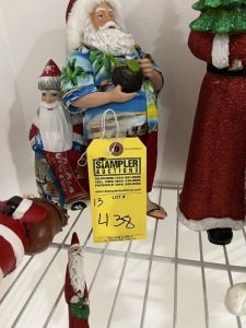 ASSORTED SANTA & CHRISTMAS FIGURINES