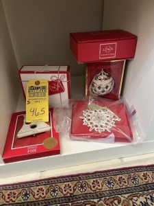 ASSORTED LENOX ORNAMENTS