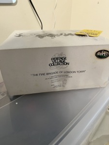 CHRISTMAS DECOR - DEPARTMENT 56 - HERITAGE VILLAGE COLLECTION - FIRE BRIGADE OF LONDON TOWN