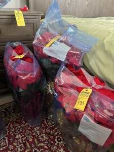 ARTIFICIAL POINSETTIA TREES