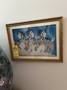 FRAMED & MATTED ARTWORK - 3 WOMEN