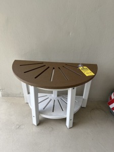 HALF-MOON OUTDOOR TABLE