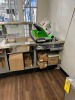 STAINLESS STEEL TABLE WITH HOTWELL, SNEEZE COUNTER FRONT & 2nd WELL - 9'W x 35''D (LOCATED IN CLEWISTON, FL) - 3