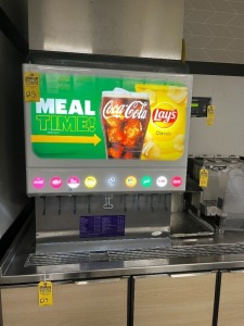 COKE FOUNTAIN MACHINE WITH ICE MACHINE ON TOP (LOCATED IN CLEWISTON, FL)
