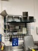 ASSORTED STAINLESS STEEL CONTAINERS (ON RACK) (LOCATED IN CLEWISTON, FL)